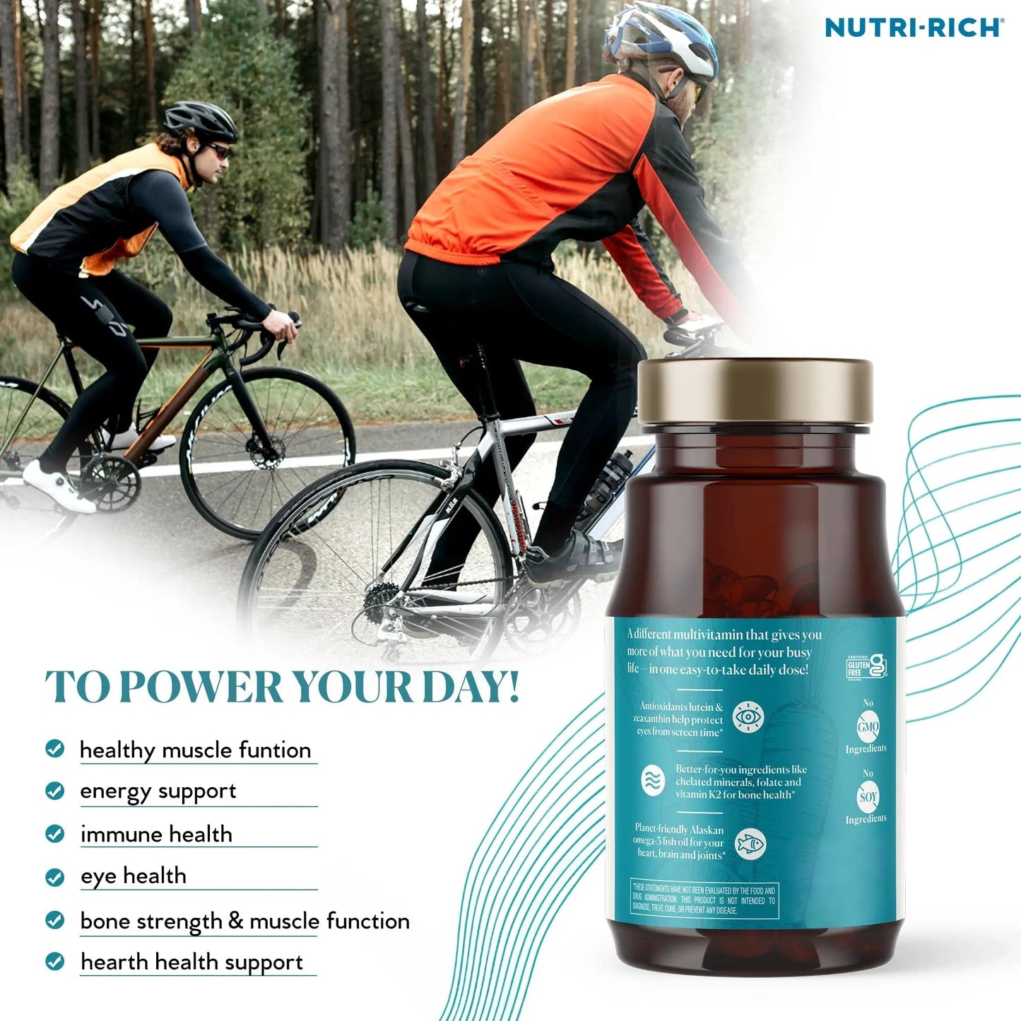 Nutri-Rich Essentials Multi | Multivitamin Supplement with Fish Oil Omega-3 for Men and Women, Supports Energy, Immune Health - dailyvitalstore
