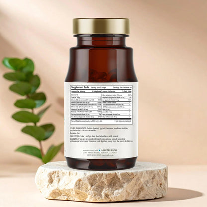 Nutri-Rich Essentials Multi | Multivitamin Supplement with Fish Oil Omega-3 for Men and Women, Supports Energy, Immune Health - dailyvitalstore
