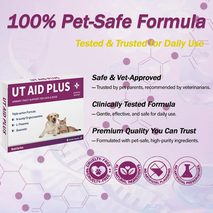 NUTRIARISE Natural UTI Treatment for Cats & Dogs – Antibiotic-Free Urinary Tract Infection Support Supplement – Bladder & Kidney Health – Incontinence Prevention – 30 Capsules - dailyvitalstore