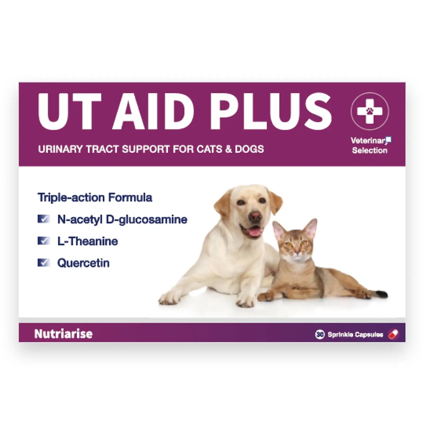 NUTRIARISE Natural UTI Treatment for Cats & Dogs – Antibiotic-Free Urinary Tract Infection Support Supplement – Bladder & Kidney Health – Incontinence Prevention – 30 Capsules - dailyvitalstore