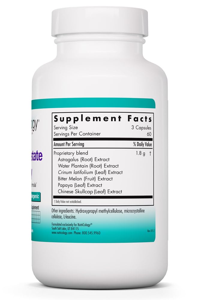 NutriCology Healthy Prostate & Ovary - Herbal Blend with Crinum Latifolium - Hormone Support for Men & Women - Vegetarian Capsules - Hypoallergenic Formula - 60 Servings - 180 Count - dailyvitalstore