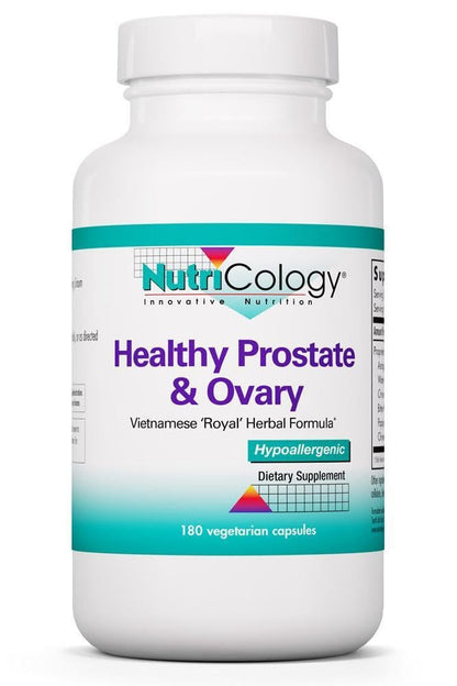 NutriCology Healthy Prostate & Ovary - Herbal Blend with Crinum Latifolium - Hormone Support for Men & Women - Vegetarian Capsules - Hypoallergenic Formula - 60 Servings - 180 Count - dailyvitalstore
