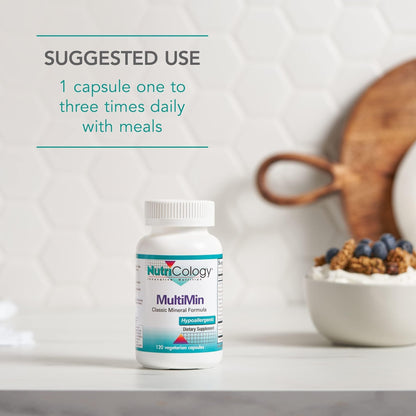 NutriCology MultiMin - Essential Mineral Blend with Macro Trace & Ultra Trace Minerals - Supports Mineral Balance Absorption & Cellular Function - 120 Servings - 120 Vegetarian Capsules - dailyvitalstore