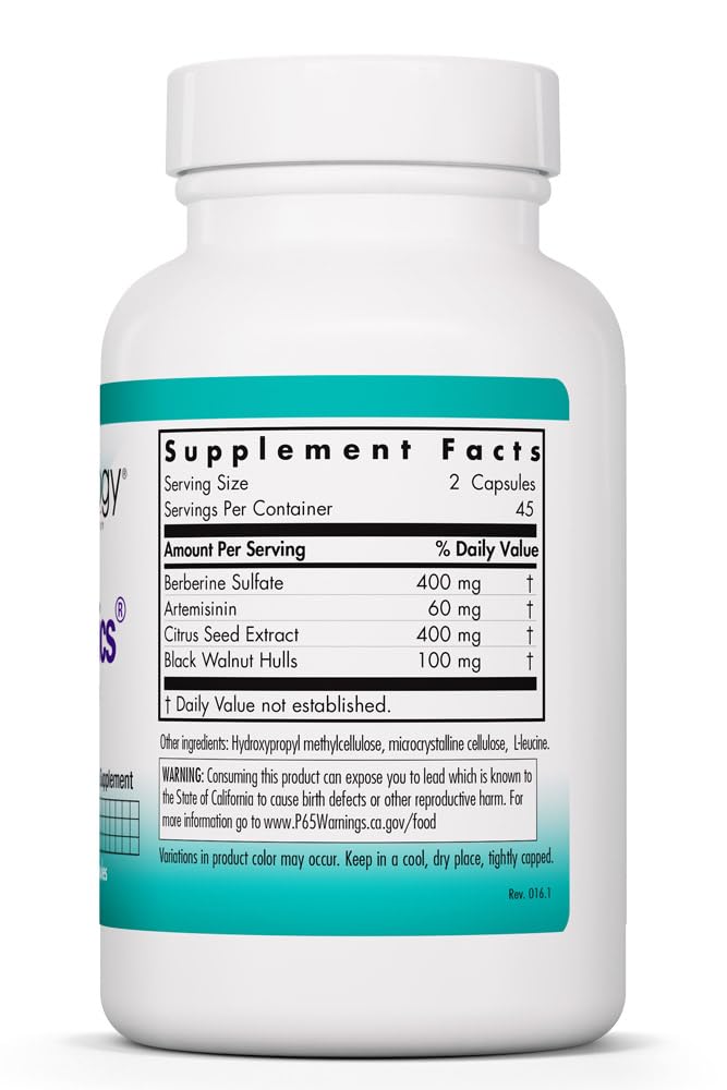 Nutricology TriBiotics - Berberine Artemisinin Botanical Blend - Gastrointestinal Support - Hypoallergenic - 45 Servings - 90 Capsules - dailyvitalstore
