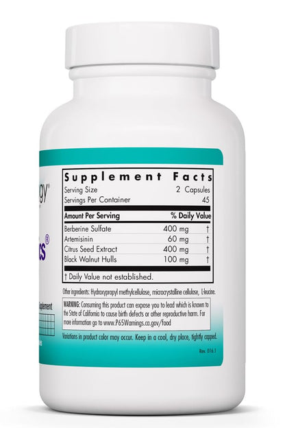 Nutricology TriBiotics - Berberine Artemisinin Botanical Blend - Gastrointestinal Support - Hypoallergenic - 45 Servings - 90 Capsules - dailyvitalstore