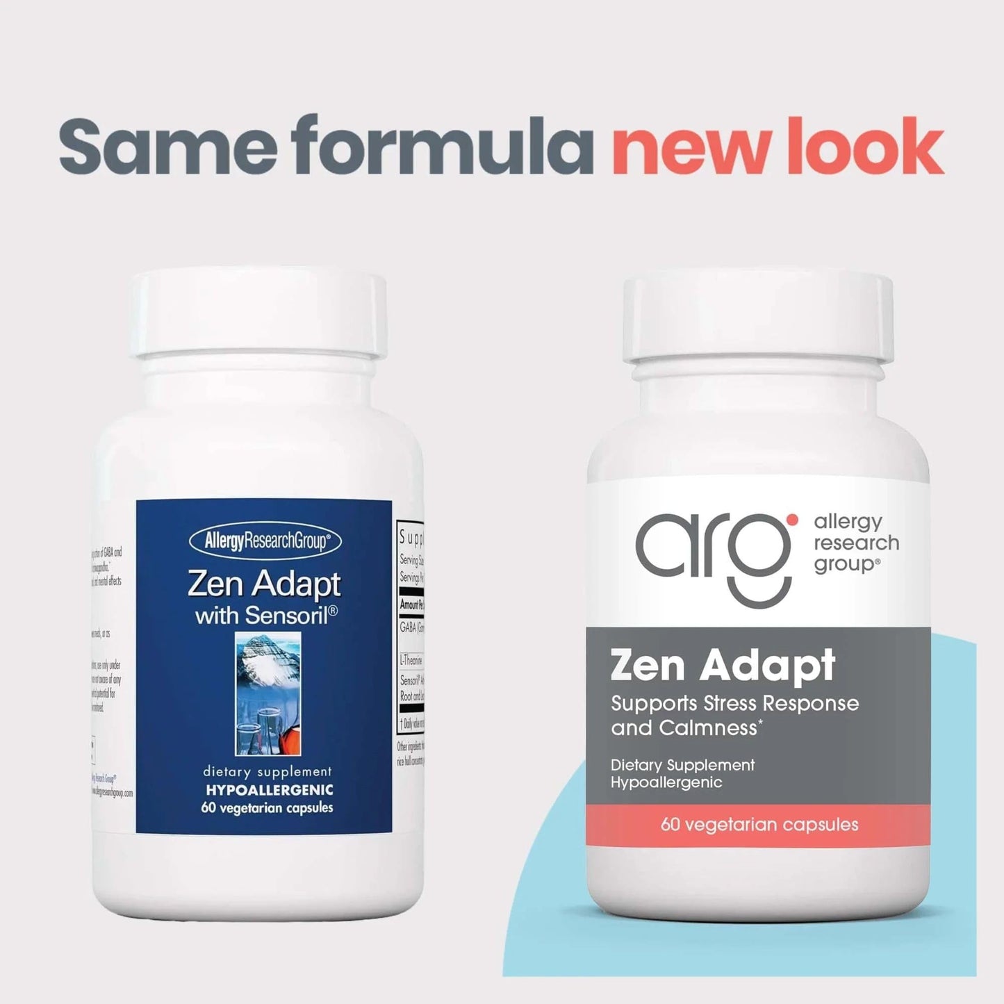 NutriCology ZenMind Adapt - 200 mg L-Theanine, 125 mg Ashwagandha & 550 mg GABA - Supports Stress Response and Calmness - Vegetarian Capsules - Hypoallergenic Formula - 30 Servings - 60 Capsules - dailyvitalstore