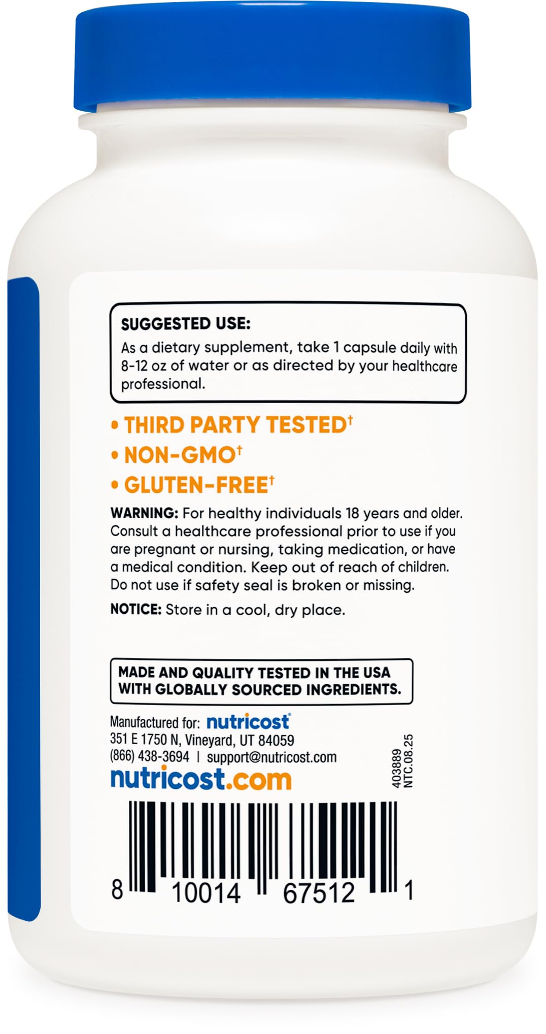 Nutricost 5-HTP 100mg, 240 Vegetarian Capsules (5-Hydroxytryptophan) - Non-GMO & Gluten Free - dailyvitalstore