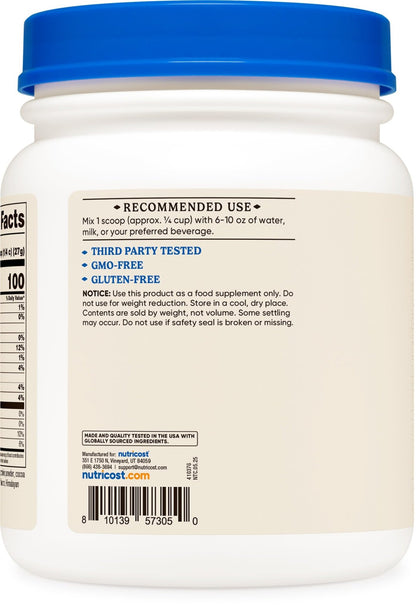 Nutricost Beef Bone Broth Protein Powder Chocolate (20 Servings) - Gluten-Free, GMO-Free - dailyvitalstore