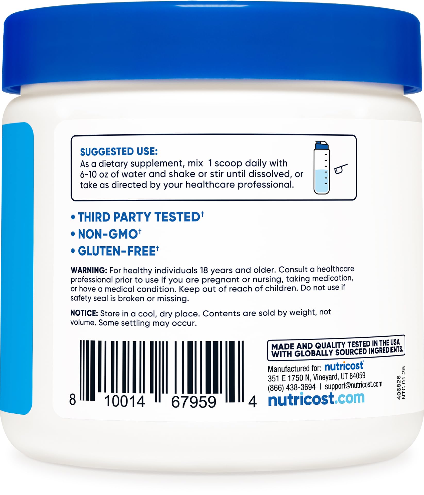 Nutricost Calcium BHB (250g) Unflavored - Calcium Ketone Salt - Non-GMO Gluten-Free - dailyvitalstore