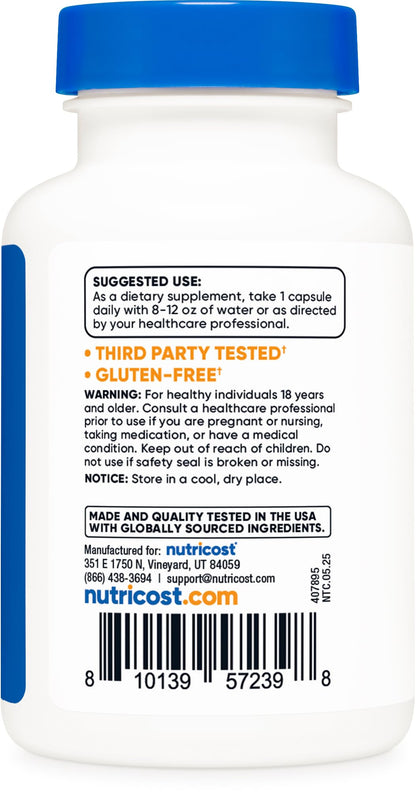 Nutricost Copper Glycinate Capsules (120 Capsules, 3MG Copper per Serving) - Non GMO, Vegan - dailyvitalstore