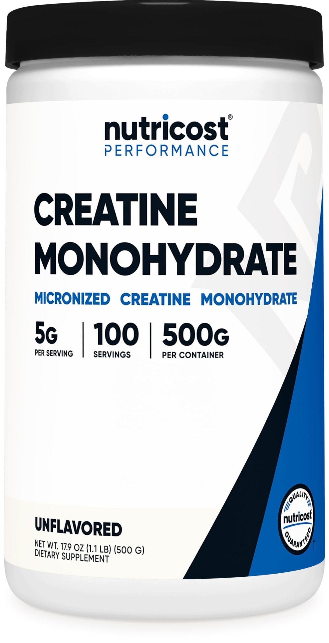 Nutricost Creatine Monohydrate Micronized Powder 500G, 5000mg Per Serv (5g) - 100 Servings, 17.9 Oz - dailyvitalstore