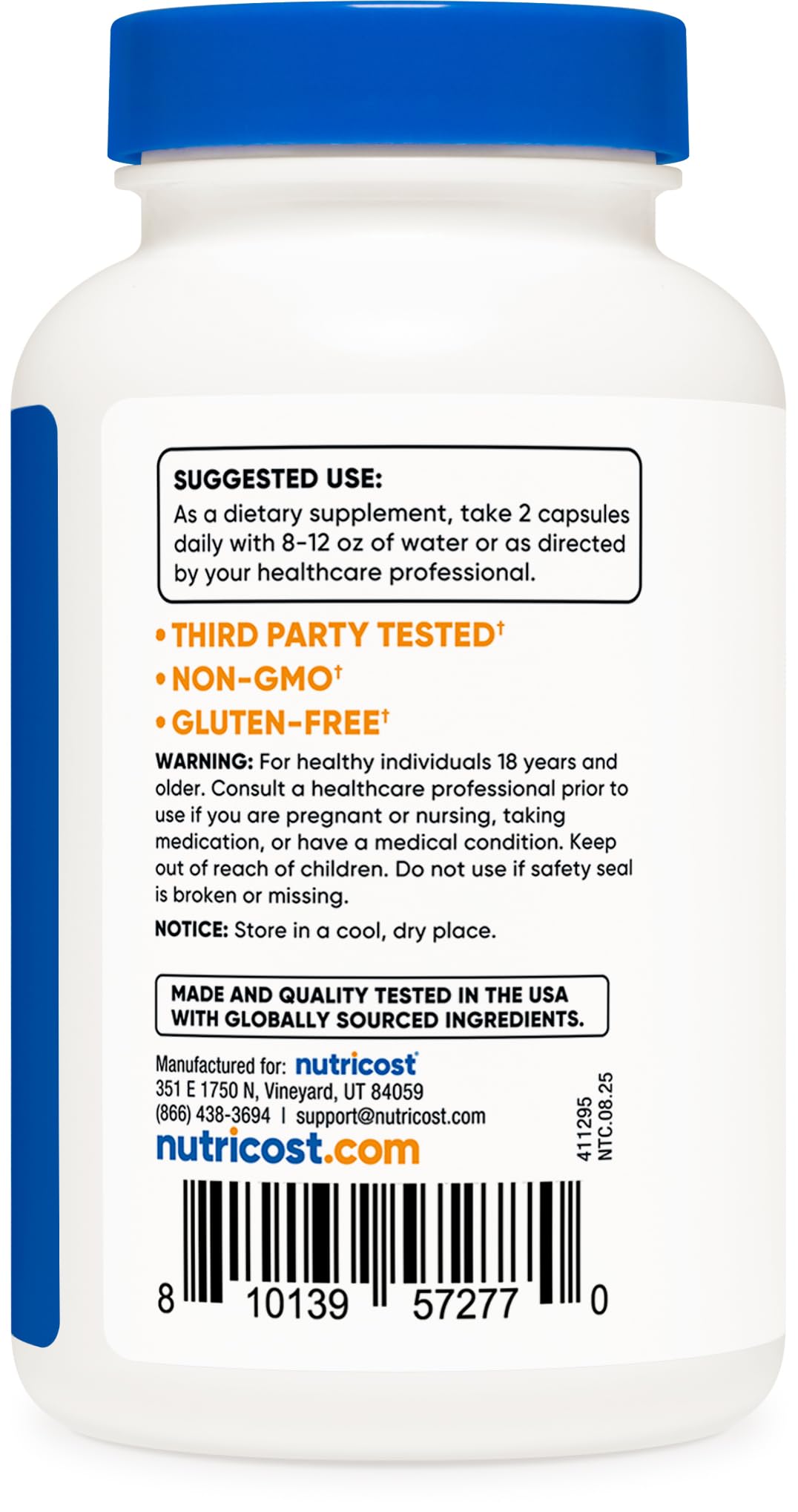 Nutricost D-Mannose 1000mg Per Serving, 120 Capsules - 500mg Per Capsule, Urinary Tract Health, Non-GMO and Gluten Free - dailyvitalstore