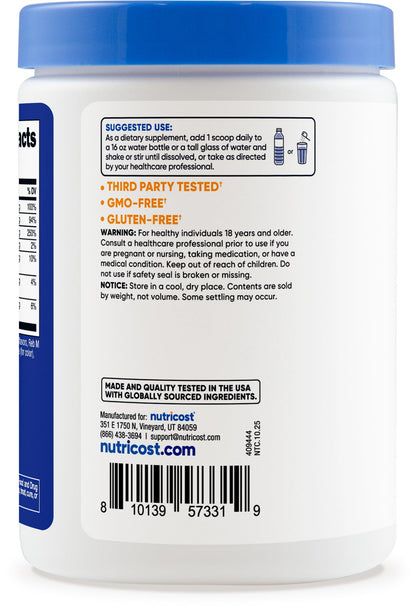 Nutricost Electrolyte Complex Powder (60 Servings, Blue Raspberry) - Hydration Supplement Drink Mix with Vitamins and Minerals - dailyvitalstore