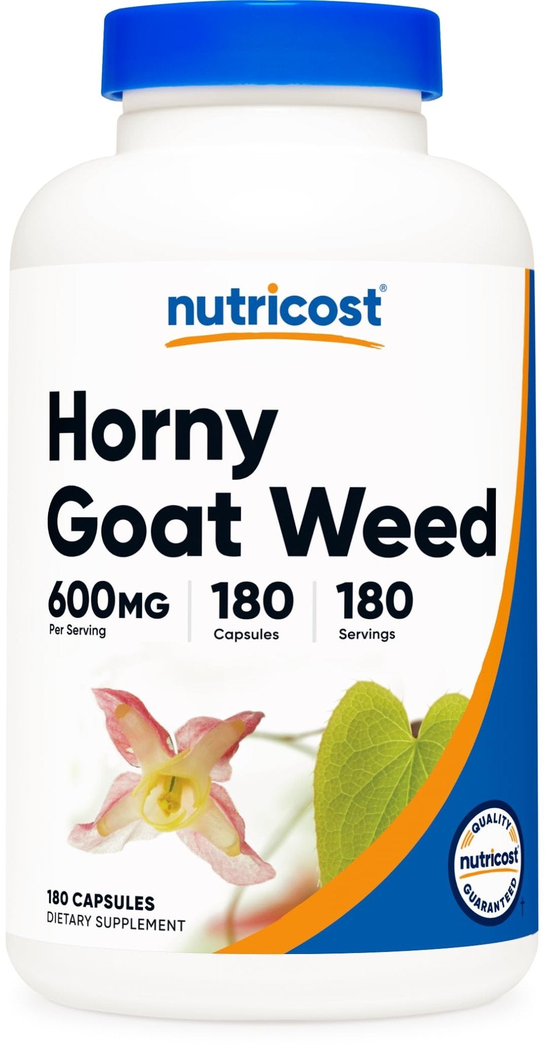 Nutricost Horny Goat Weed Extract (Epimedium) - 180 Capsules, 180 Servings, 600mg Per Capsule - dailyvitalstore