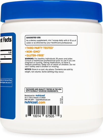 Nutricost L-Citrulline Malate (2:1) Powder (300 Grams) - dailyvitalstore
