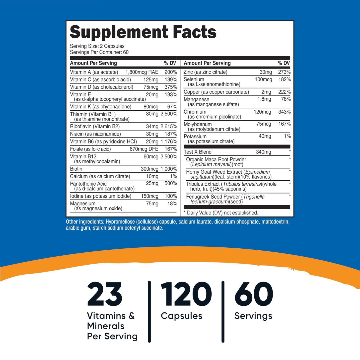 Nutricost Multivitamin for Men 120 Capsules - Vitamins and Minerals for The Healthy Man - dailyvitalstore