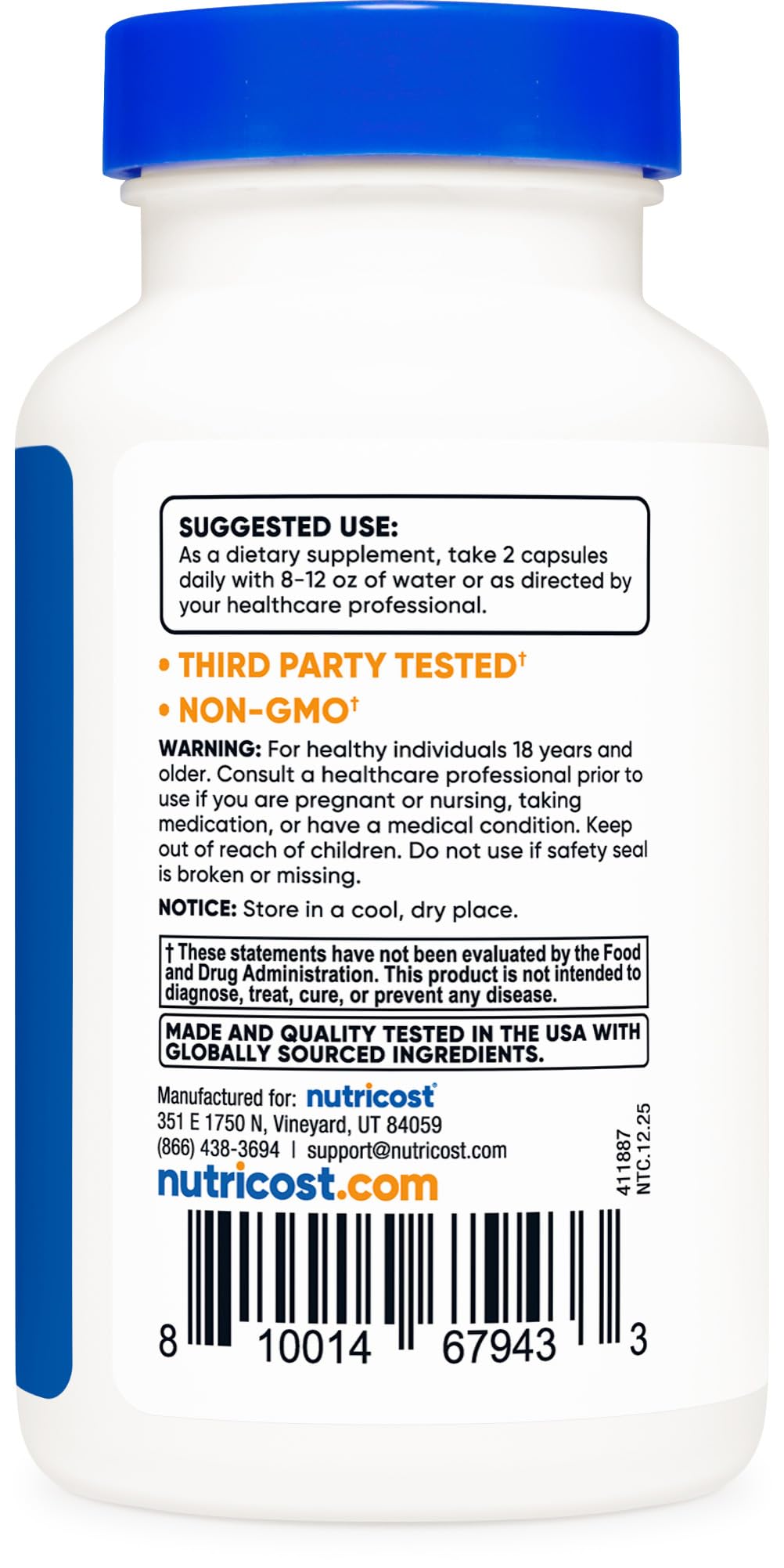 Nutricost Multivitamin for Men 120 Capsules - Vitamins and Minerals for The Healthy Man - dailyvitalstore