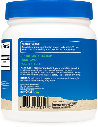Nutricost Organic Irish Moss Powder (1 LB) - Gluten Free, Non-GMO, Vegetarian Friendly - dailyvitalstore