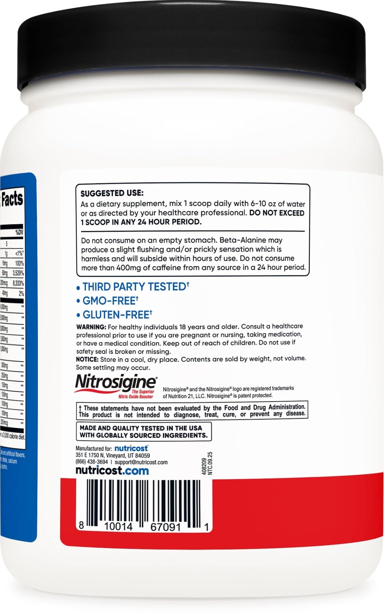 Nutricost Pre-X Xtreme Pre-Workout Complex Powder, Fruit Punch, 60 Servings, Vegetarian, Non-GMO and Gluten Free - dailyvitalstore