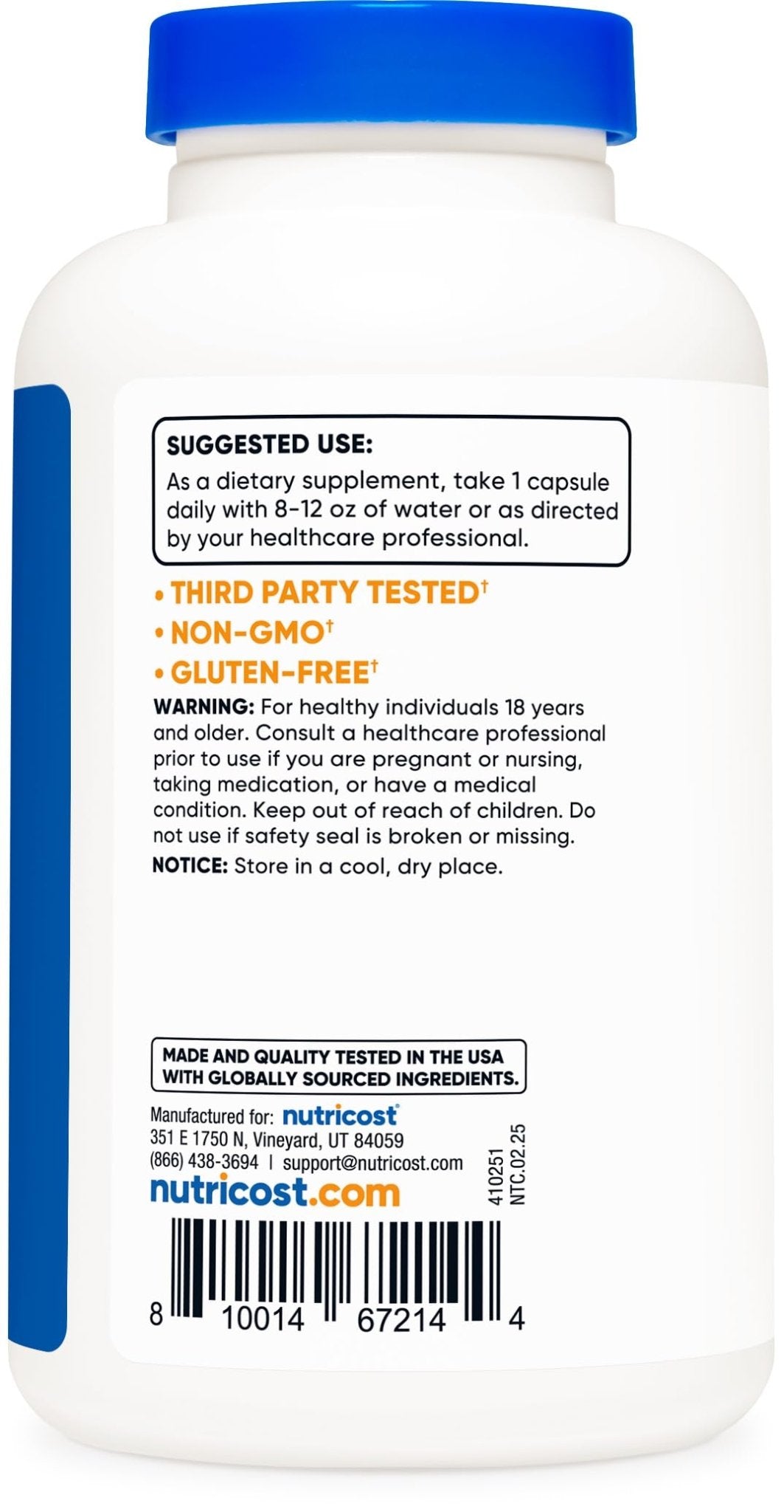 Nutricost Vitamin B12 (Methylcobalamin) 5000mcg, 240 Capsules - Vegetarian Caps, Non-GMO, Gluten Free B12 Supplement - dailyvitalstore