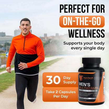 NutriTorch Multivitamin for Men – Adult Dietary Supplement with Vitamins A, C & D, Minerals & Antioxidants for Immune Support, Increased Energy - dailyvitalstore