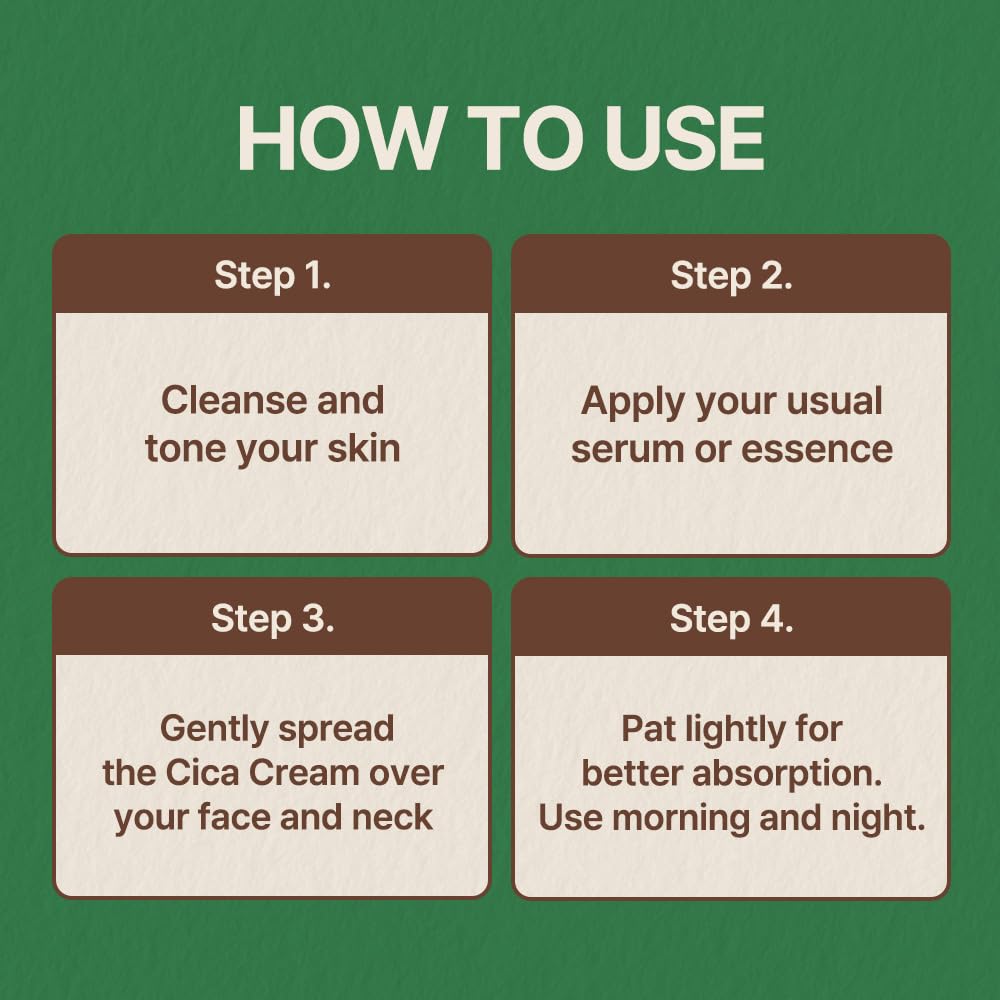 nutseline Cica Nut Calming Cream -Korean Skin Care 60ml – Moisturizing & Soothing Cooling Cream, Niacinamide 3%, Centella for Redness Relief, - dailyvitalstore