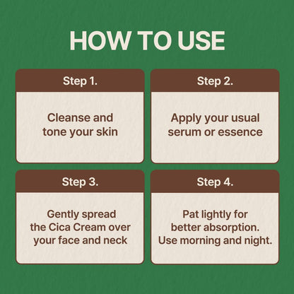 nutseline Cica Nut Calming Cream -Korean Skin Care 60ml – Moisturizing & Soothing Cooling Cream, Niacinamide 3%, Centella for Redness Relief, - dailyvitalstore