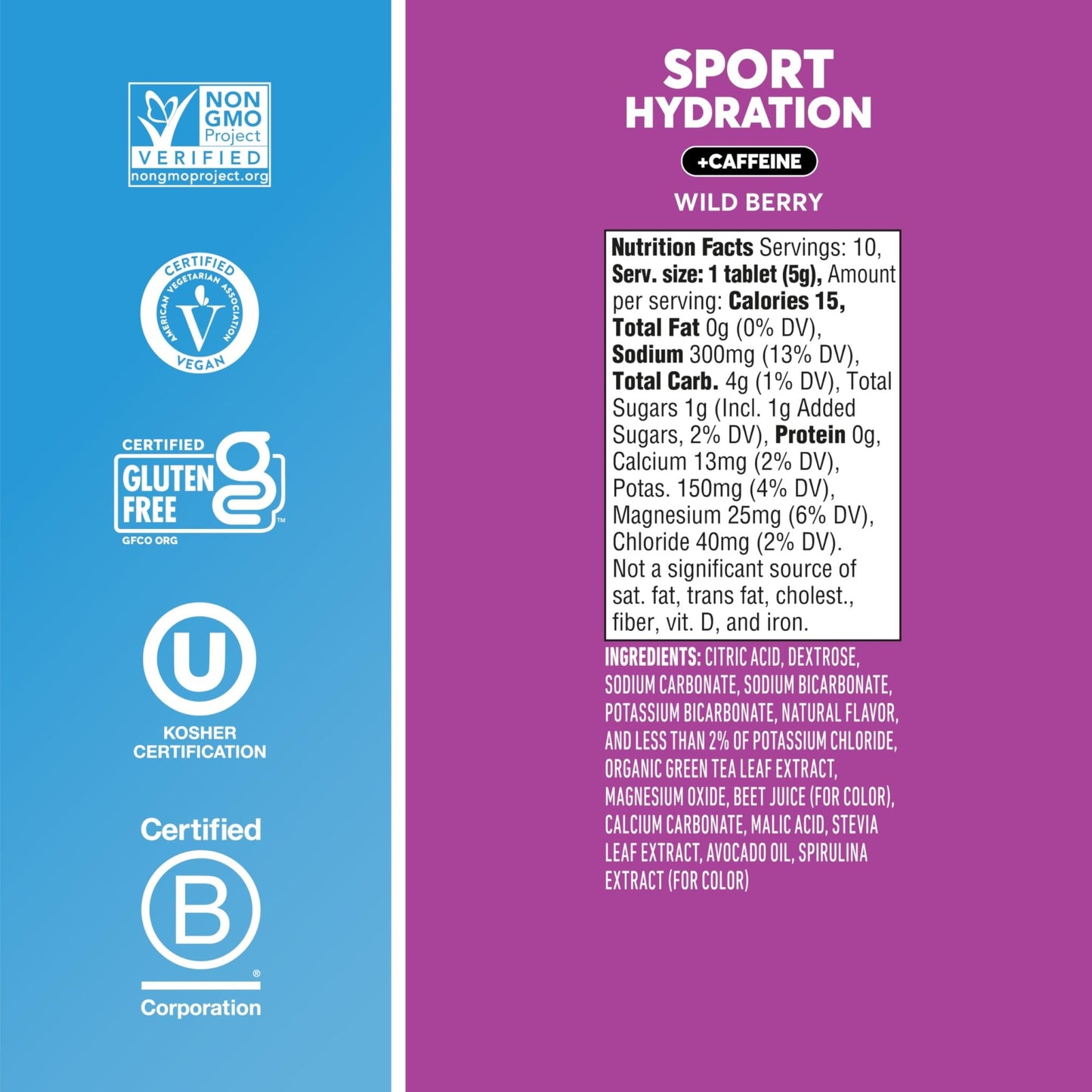 Nuun, Electrolyte Drink Tabs Energy Wild Berry, 8 Count, 1.9 Ounce - dailyvitalstore