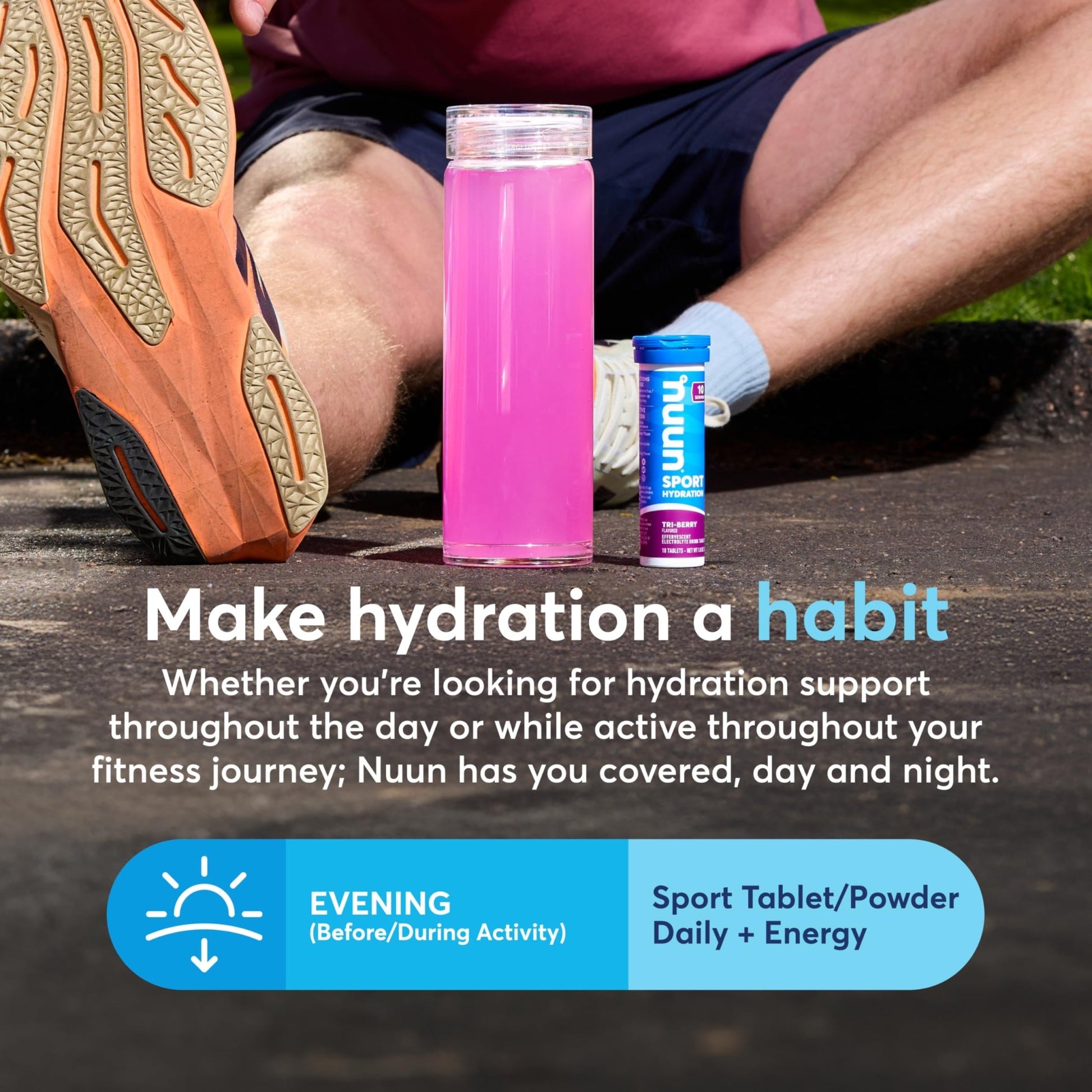 Nuun, Electrolyte Drink Tabs Energy Wild Berry, 8 Count, 1.9 Ounce - dailyvitalstore
