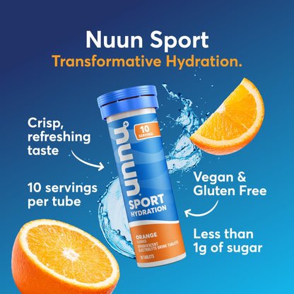 Nuun Sport Electrolyte Tablets with Magnesium, Calcium, Potassium, Chloride & Sodium, Gluten Free & Vegan, Mixed Flavors, 4 Pack (40 Servings Total) - dailyvitalstore