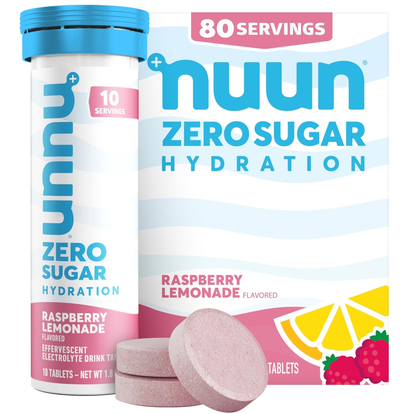 Nuun Zero Sugar Hydration Electrolyte Tablets - Sodium, Potassium, Chloride, Calcium, Magnesium, Light & Delicious Fruit Flavors, No Sugar, Gluten Free, Vegan, - dailyvitalstore
