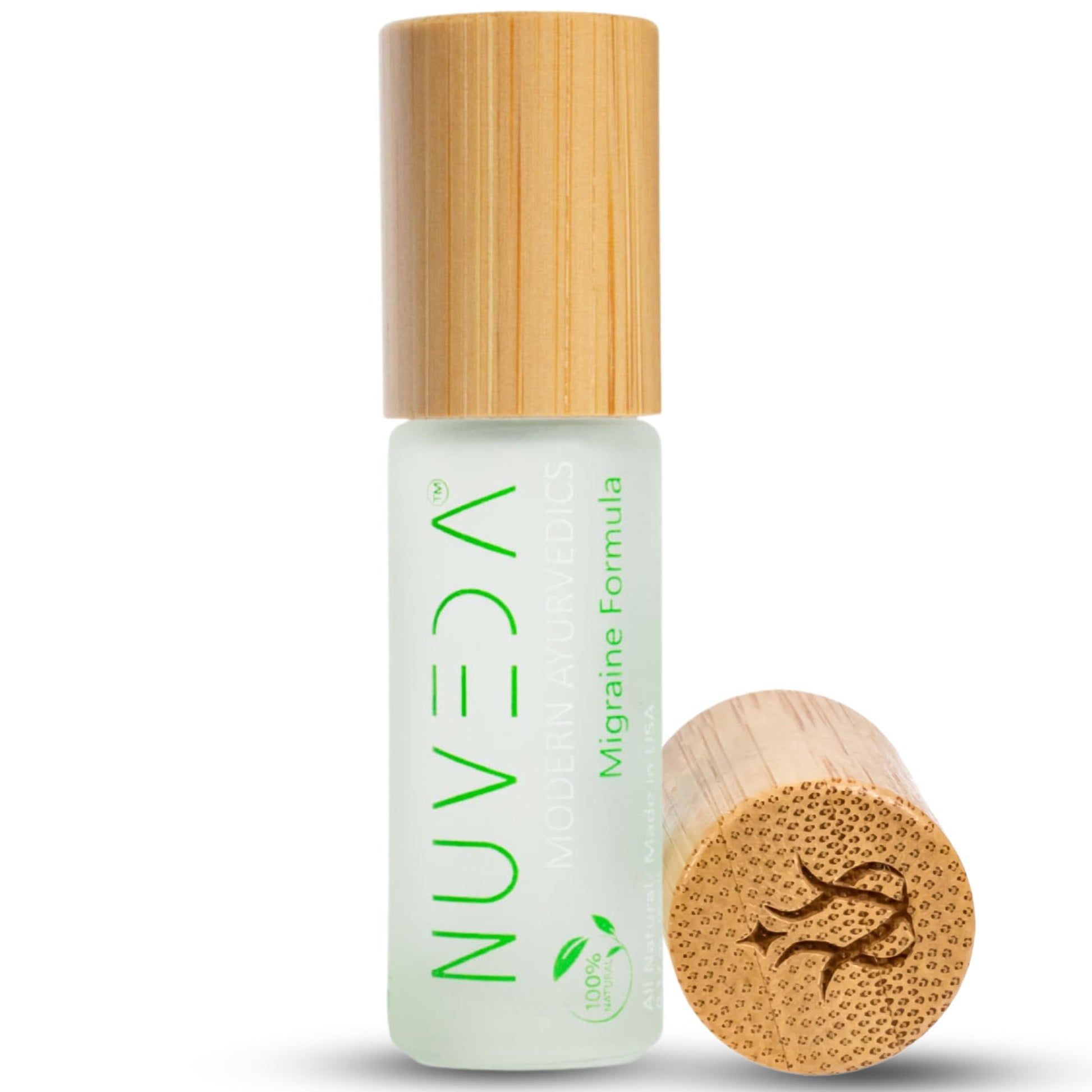 NUVEDA® Advanced Migraine Formula - All Natural Headache Stick | Modern Ayurvedic, Roll On Stick | Therapeutic Grade Essential Oil Aromatherapy | Made in USA - dailyvitalstore