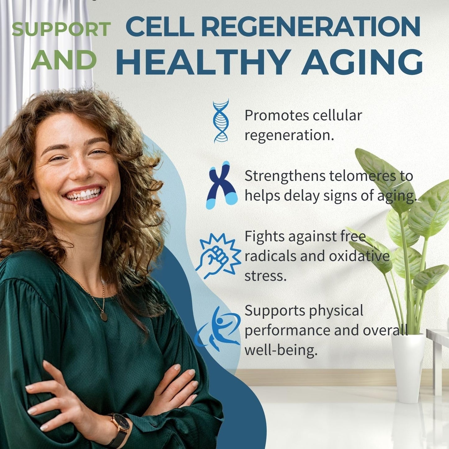 NuVi Global Stemforte Plus Stem Cell and Telomere Supplements – Cell Regeneration, Cell Growth & Telomere Support for Healthy Aging & Cellular Health – 90 Capsules for Men & Women - dailyvitalstore