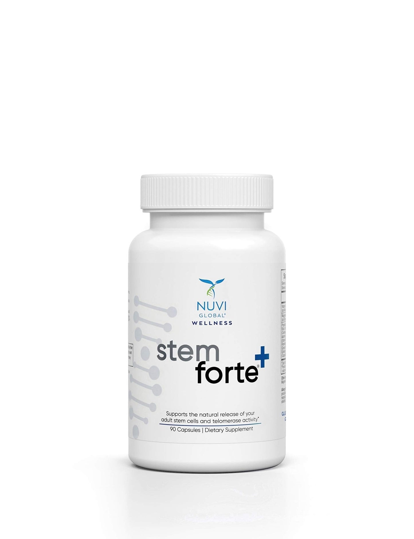 NuVi Global Stemforte Plus Stem Cell and Telomere Supplements – Cell Regeneration, Cell Growth & Telomere Support for Healthy Aging & Cellular Health – 90 Capsules for Men & Women - dailyvitalstore
