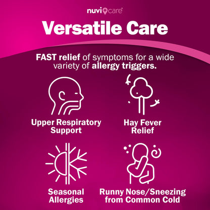 NUVICARE Allergy Relief Tablets - Diphenhydramine 25mg Antihistamine Tablets for Runny Nose, Sneezing, Itchy Eyes & Throat - Compare to Benadryl Allergy Meds - OTC Adult Allergy Medicine (300 Count) - dailyvitalstore