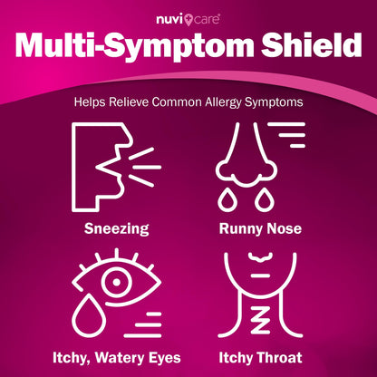 NUVICARE Allergy Relief Tablets - Diphenhydramine 25mg Antihistamine Tablets for Runny Nose, Sneezing, Itchy Eyes & Throat - Compare to Benadryl Allergy Meds - OTC Adult Allergy Medicine (300 Count) - dailyvitalstore