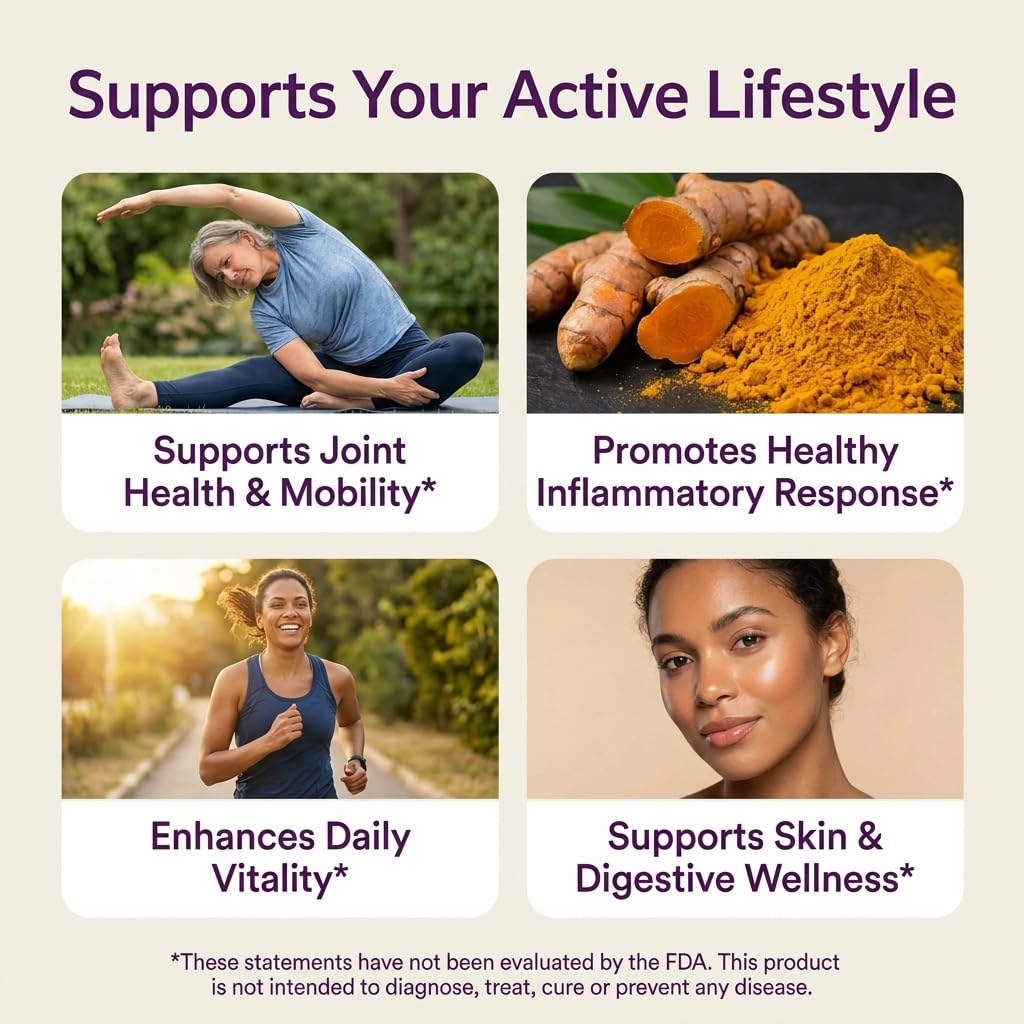 Nuvothera Super-Micronized Turmeric Curcumin Capsules Rapid Absorption, Whole Root, Non-GMO, Skin, Gut Health & Antioxidants (1 Month Pack (60 Capsules)) - dailyvitalstore