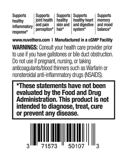 Nuvothera Super-Micronized Turmeric Curcumin Capsules Rapid Absorption, Whole Root, Non-GMO, Skin, Gut Health & Antioxidants (1 Month Pack (60 Capsules)) - dailyvitalstore