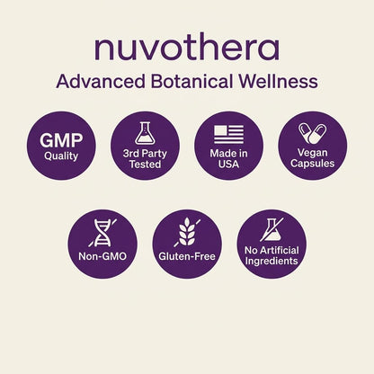 Nuvothera Super-Micronized Turmeric Curcumin Capsules Rapid Absorption, Whole Root, Non-GMO, Skin, Gut Health & Antioxidants (1 Month Pack (60 Capsules)) - dailyvitalstore