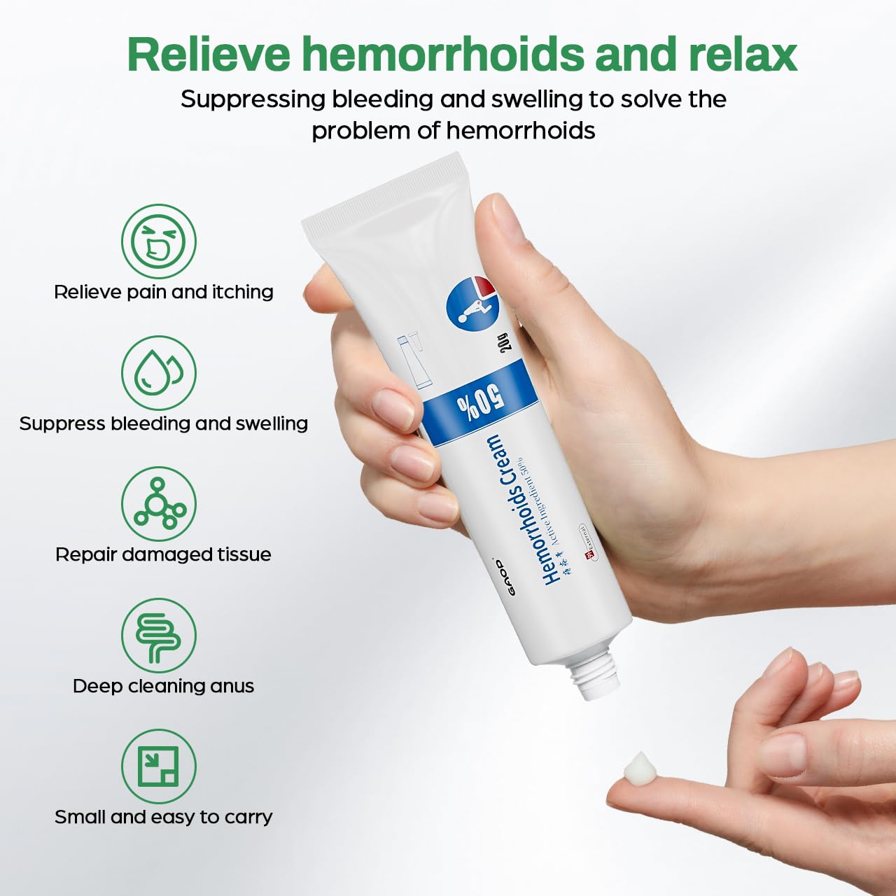 NXHMSWYG Hemorrhoid Cream, Fissure Ointment Body Care Cream Helps to Relieve Pain&Reduce Burning for Men and Women (2pcs) - dailyvitalstore