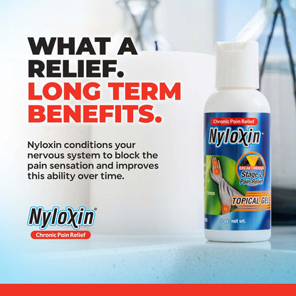 Nyloxin Easy Squeeze Bottle Arthritis Pain Relief Gel, Back Pain Relief, Neuropathy Pain Relief, Nerve Pain Relief, Knee Pain Relief, Foot Pain Relief, Muscle Pain Relief, Joint Pain Relief (2 oz) - dailyvitalstore