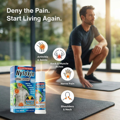 Nyloxin Oral Spray Arthritis Pain Relief, Professional Grade Pain Reliever for Back, Nerve, Knee, Foot, Muscle and Joint Pain Relief and Neuropathy Support (1 oz) (Orange Flavor) - dailyvitalstore