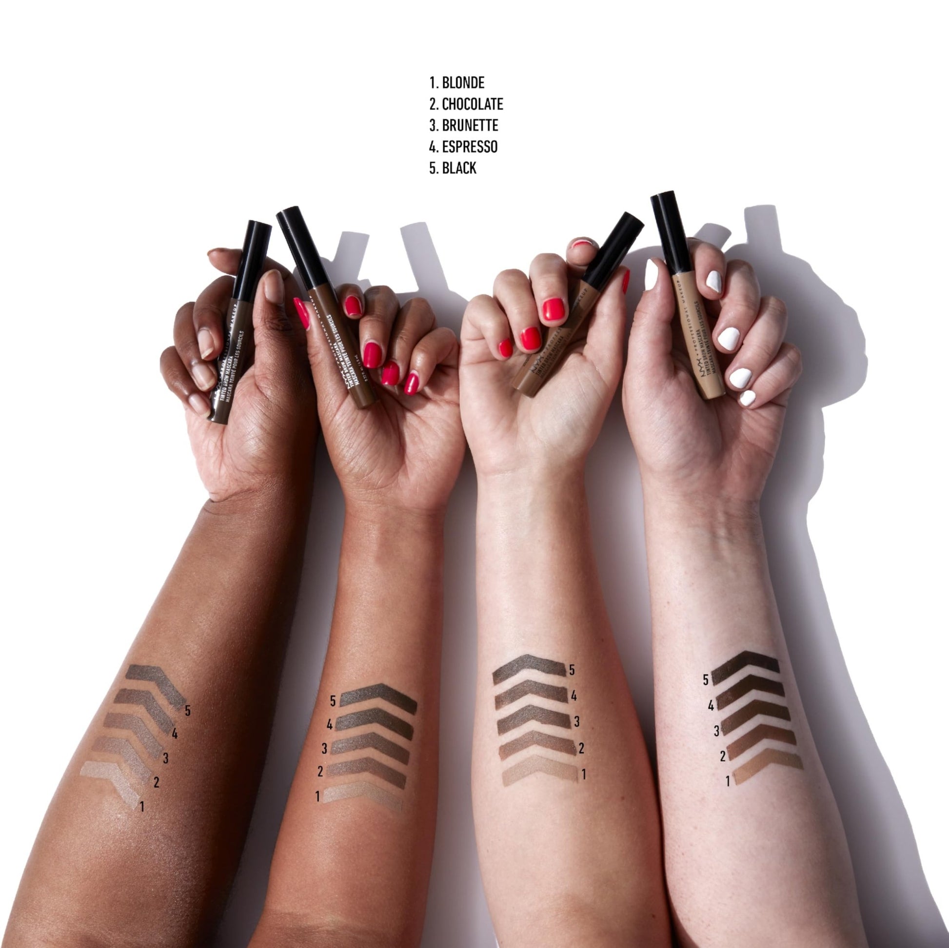 NYX PROFESSIONAL MAKEUP Tinted Eyebrow Mascara, Chocolate - dailyvitalstore