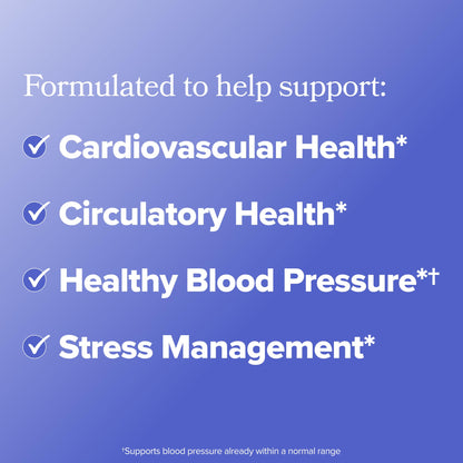 O Positiv MENO Heart + Blood Pressure Support Capsules – Daily Support for Healthy Circulation, Stress Management & Blood Pressure – with CoQ10, Beets, Pine Bark & Saffron – 30 Servings - dailyvitalstore