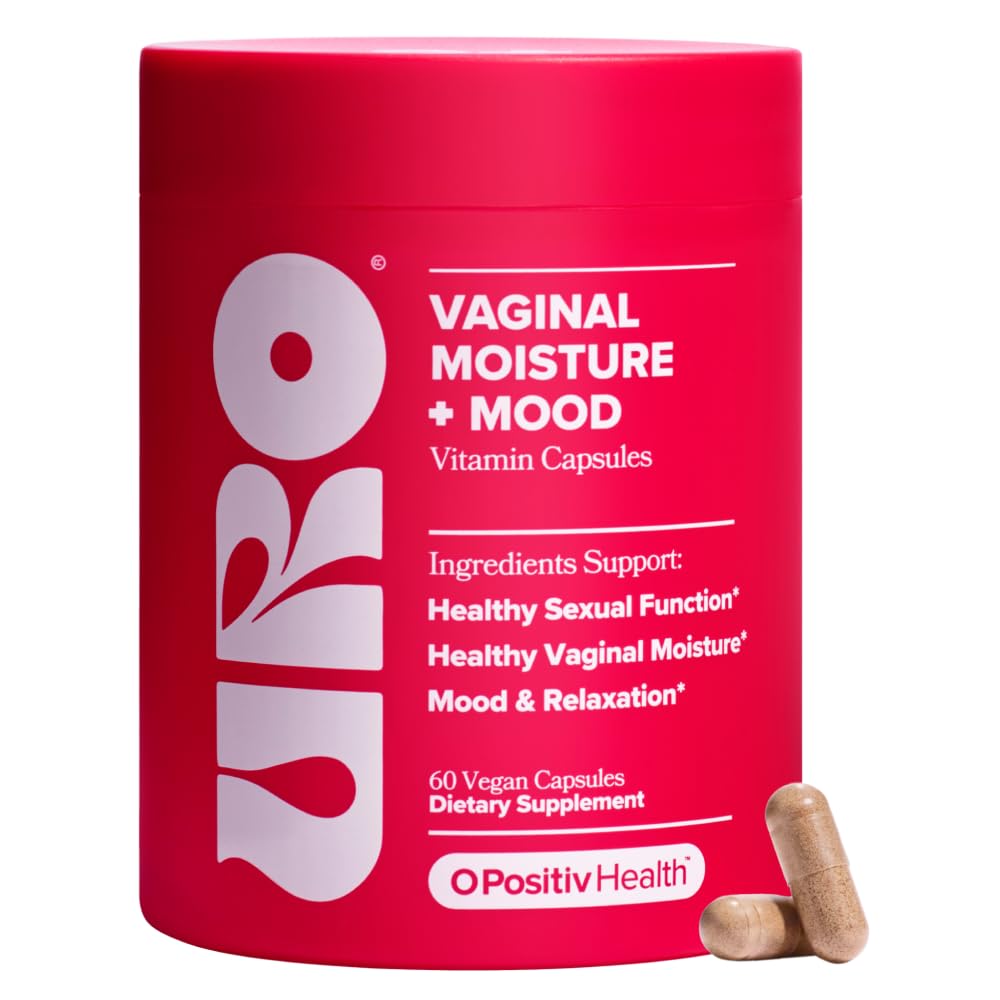 O Positiv URO Vaginal Moisture & Mood – Formulated to Support Vaginal Moisture, Mood & Relaxation – with KSM-66® Ashwagandha, Ginkgo Biloba, Mucuna pruriens, and GABA – 30 Servings - dailyvitalstore