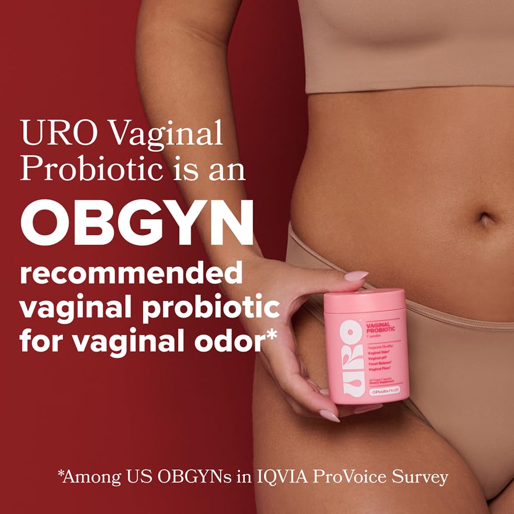O Positiv URO Vaginal Probiotics for Women pH Balance with Prebiotics & Lactobacillus – Vaginal Health Supplement – Promote Healthy Vaginal Odor & Flora, 60 Count (Pack of 1), 1 Month Supply - dailyvitalstore