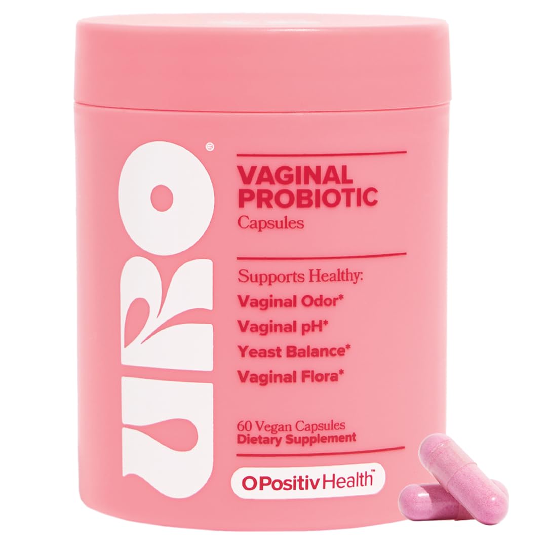 O Positiv URO Vaginal Probiotics for Women pH Balance with Prebiotics & Lactobacillus – Vaginal Health Supplement – Promote Healthy Vaginal Odor & Flora, 60 Count (Pack of 1), 1 Month Supply - dailyvitalstore