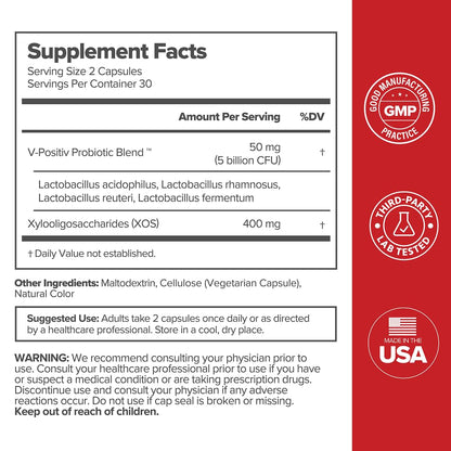 O Positiv URO Vaginal Probiotics for Women pH Balance with Prebiotics & Lactobacillus – Vaginal Health Supplement – Promote Healthy Vaginal Odor & Flora, 60 Count (Pack of 1), 1 Month Supply - dailyvitalstore