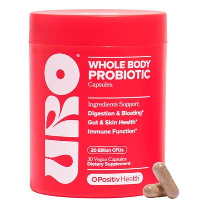 O Positiv URO Women’s Probiotic – All-in-one Probiotic for Women - Vaginal, Gut, Skin, and Oral Microbiome Health – 20B+ CFUs, Licorice Root, Dandelion – Non-GMO, Vegan, Gluten-Free – 30 Capsules - dailyvitalstore