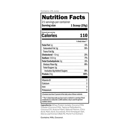 Oath Nutrition Clear Whey Isolate Protein Powder, Frosty Lemonade, 20g Complete Protein per Serving, No Added Sugar, Grass-Fed, 21 Servings - dailyvitalstore